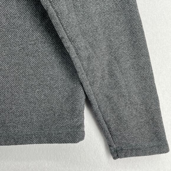 THE NORTH FACE Sweatshirt Mens L Textured Cap Rock 1/4 Zip Pullover Fleece Gray - Picture 11 of 16